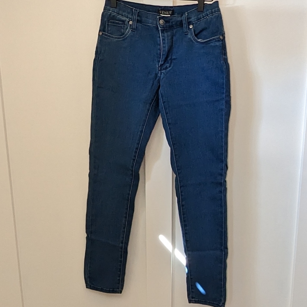 Venus Skinny Jeans Womens Size 2 Dark Wash Mid Rise Butt Lifting